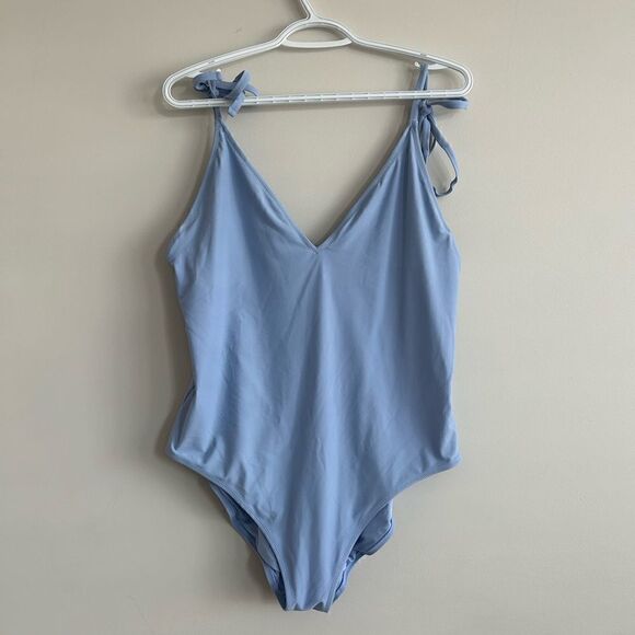 Aerie Baby Blue One-piece Swimsuit With Tie Straps - Picture 11 of 11